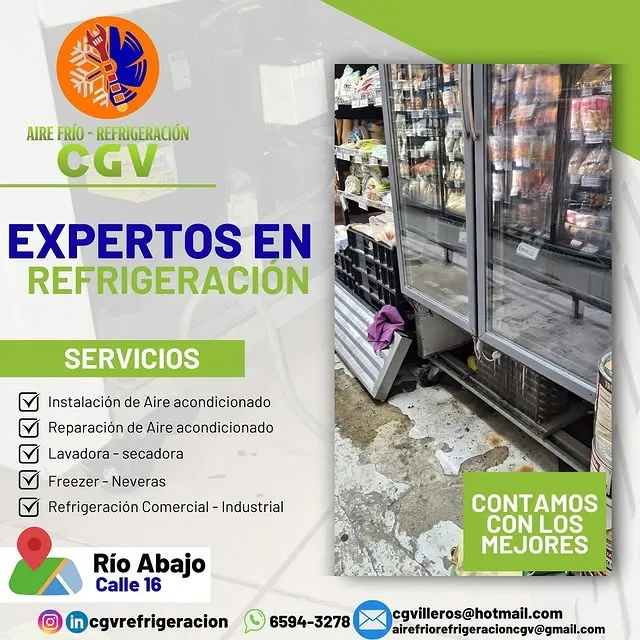 Expertos en refrigeración: lista de servicios CGV