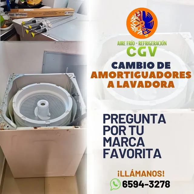 Cambio de amortiguadores de lavadora
