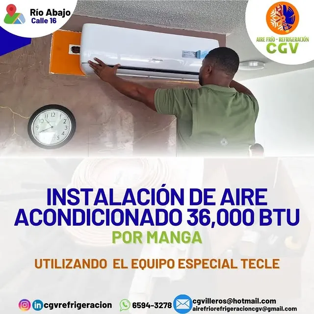 Instalación de aires acondicionados con CGV